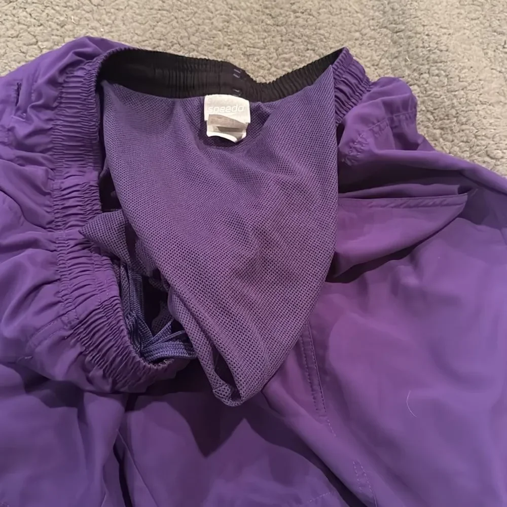 Speedo Swim Trunks Purple Men’s Swimwear Size XL Drawstring